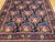 Vintage Persian Tabriz Area Rug, Hand-Knotted Wool, Allover Floral Gol Farang Pattern, Navy & Red, 7x11 For Sale - Image 9 of 14