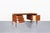 Burnt Orange Danish Modern Floating Top Teak Executive Desk by g.v. Mobler For Sale - Image 8 of 14