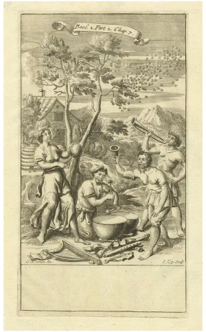 An Allegorical Illustration from Anthony Le Grand's the Principles of Philosophy, 1694, Print