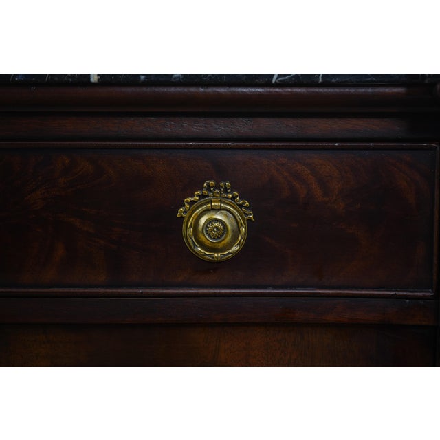 Henredon Marble Top Mahogany Sideboard Server For Sale - Image 9 of 18