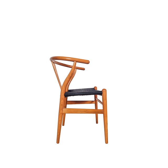Carl Hansen & Søn Model Ch 24 Wishbone Danish Dining Chairs by Hans Wegner for Carl Hansen & Son, 1970s, Set of 10 For Sale - Image 4 of 9