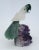 Mid-Century Modern Vintage C.1990's Geode Amethyst Purple Crystal Speciman With Mounted Precious Stone Carved Bird For Sale - Image 3 of 13