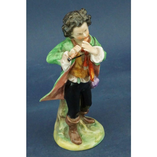 Pied Piper Boy Figurine in Porcelain by Ernst Bohne for Rudolstadt, Germany, 20th Century For Sale - Image 11 of 18