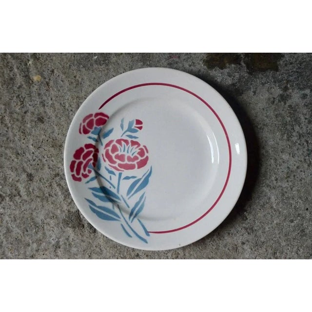 Hélène Plates from Givors, 1940s, Set of 6 For Sale - Image 6 of 6