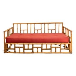 Bamboo Sofa with Geometric Structure from Vivai Del Sud, 1970s For Sale