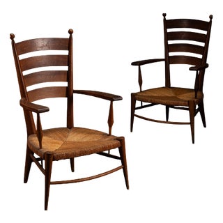 Art Deco Armchairs by André Sol, 1940s, Set of 2 For Sale