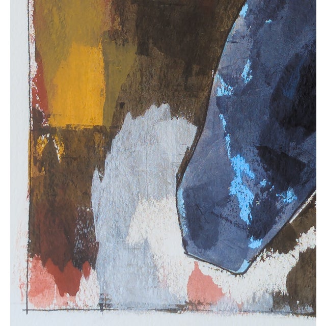 Abstract Vessel #3 - Contemporary Original Abstract Acrylic Painting on Paper For Sale - Image 3 of 5