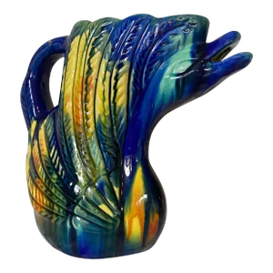 Vintage Oaxacan Dripware Swan Art Pottery Pitcher
