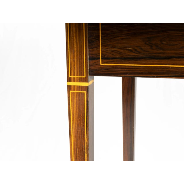 Victorian Handkerchief Table in Tigerwood For Sale - Image 9 of 13
