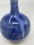 Mid 20th Century Round Blue Ceramic Vase For Sale In New York - Image 6 of 10
