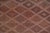 Textile Vintage Unusual Pattern Brick Red Jajim Kilim 5'2'' X 7'9'' For Sale - Image 7 of 11