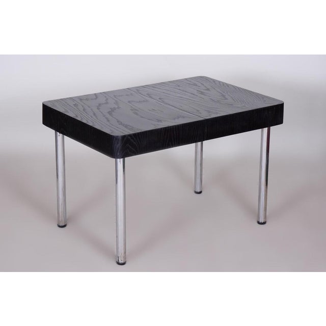 Bauhaus Czech Bauhaus Extendable Dining Table in Oak Veneer, 1930s For Sale - Image 3 of 16