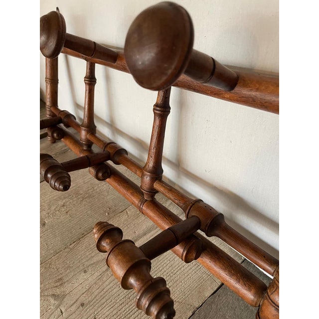 Antique Wooden Coat Rack, 1890s For Sale - Image 4 of 10
