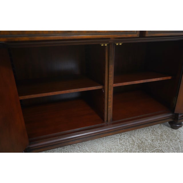1990s Mahogany Maitland Smith Stone Top Console Cabinet For Sale - Image 5 of 18