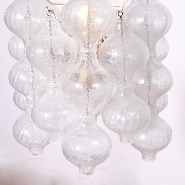 Tulipan Pendant Light in Blown Glass by J.T Kalmar, 1950s For Sale - Image 8 of 15