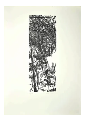 Unknown - Plants - Original Etching - Late 20th Century