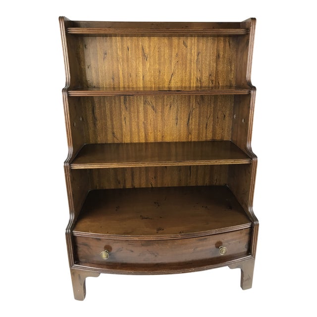 Antique Wood Display Curio Shelf Drawer Cupboard Chairish