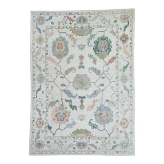 Turkish Oushak Rug 9'4" x 12'11" #20385 For Sale