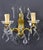 Mid-Century Modern Vintage Crystal Wall Sconces with Faceted Glass Beads, 1950s, Set of 2 For Sale - Image 3 of 11