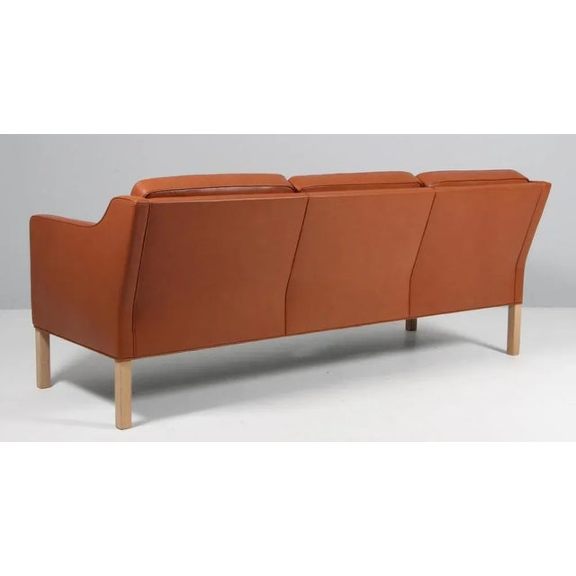 Wood Model 232 3-Seater Sofa attributed to Børge Mogensen for Fredericia For Sale - Image 7 of 8