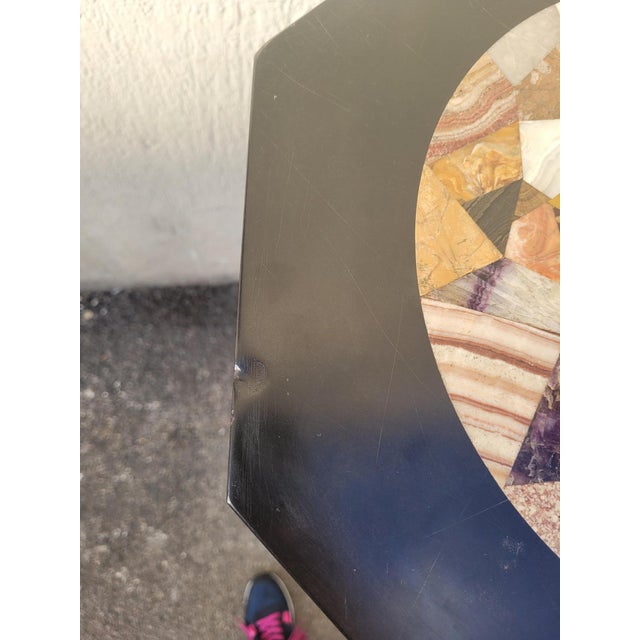 Bolster with Hard Stone Marquetry Tray For Sale - Image 11 of 16