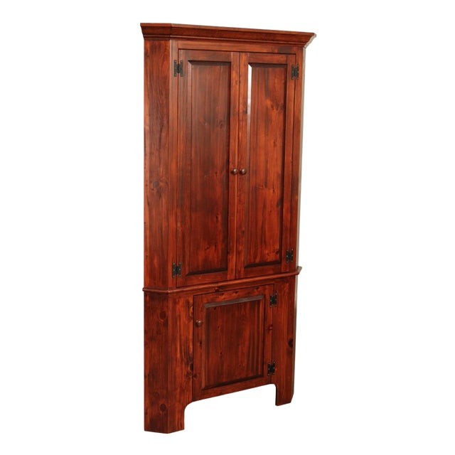 Custom Quality Pine Corner Cupboard For Sale