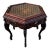 Antique Walnut and Burlwood Inlaid Octagon Side Table With Glass Tray Top. Circa 1920. For Sale