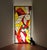 Artistic Leaded Glass Windows with Sports Theme, 1980s, Set of 2 For Sale - Image 6 of 11