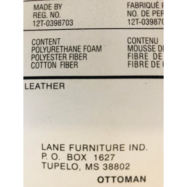 Lane Angelo Leather Black Leather Ergonomic Recliner & Ottoman Chairish