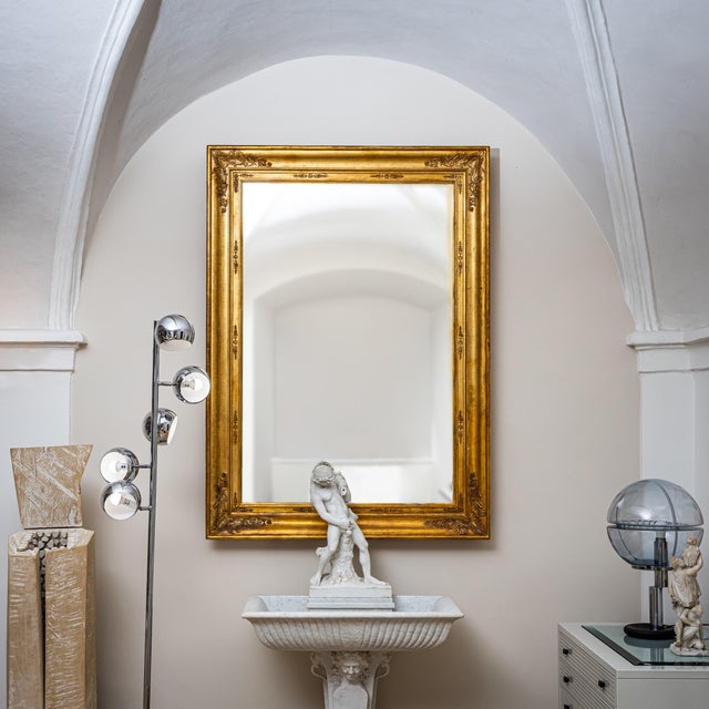 Large Gilt Empire Wall Mirror, 1800s For Sale - Image 5 of 11