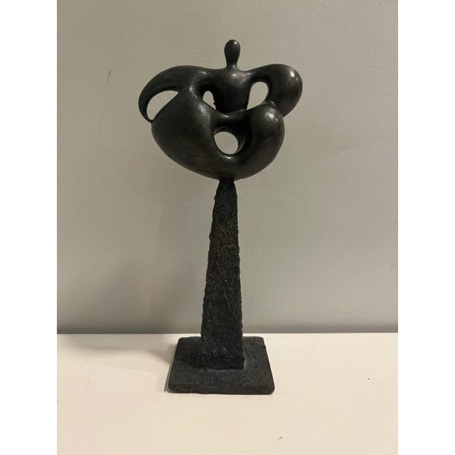 Postmodern Philippe Ferrari (1961-), Vintage “Woman,” Postmodern Bronze Sculpture, Signed & Dated For Sale - Image 3 of 7