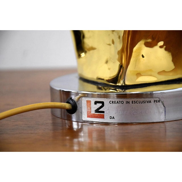 Ceramic Mid-Century Modern Table Lamp by Paolo Granchi for Sigma, 1960s For Sale - Image 7 of 10