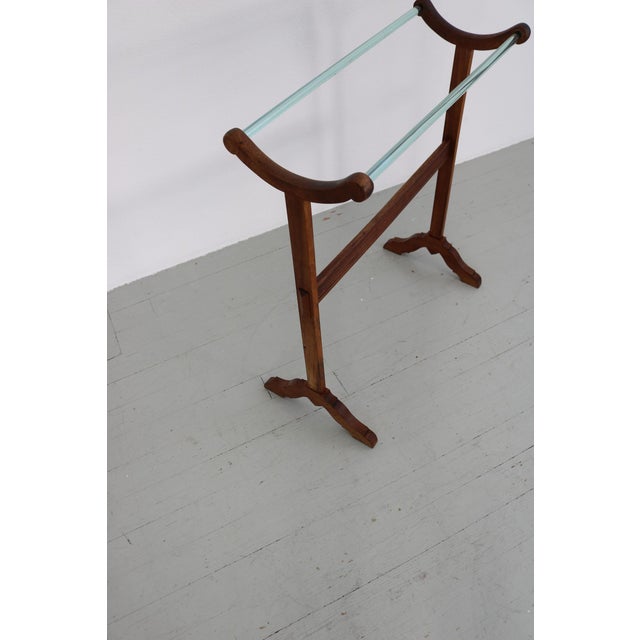 Freestanding Towel Rack in Wood with Glass Rods, 1920s For Sale - Image 10 of 18