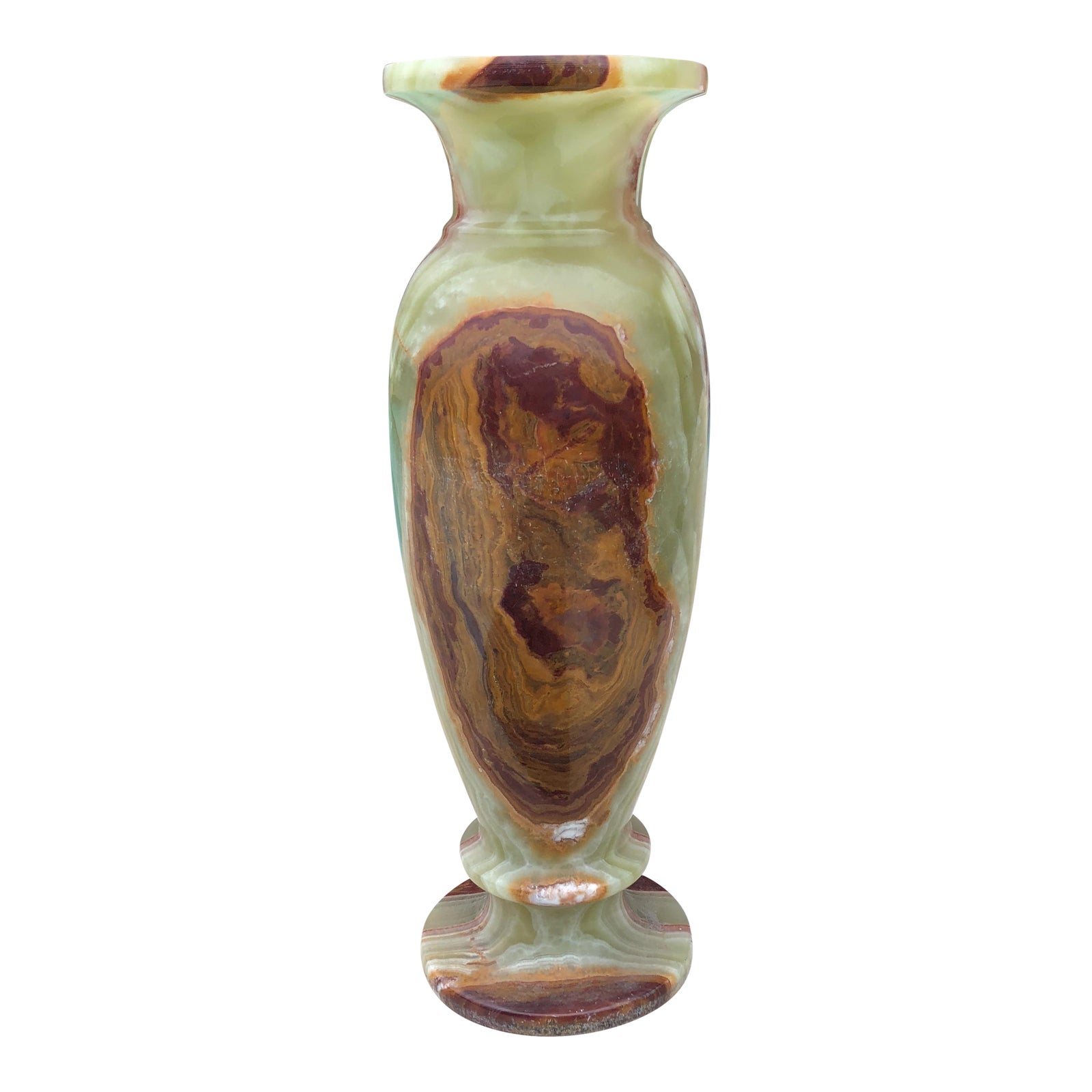 Vintage MidCentury Tall Marble Onyx Vase Chairish