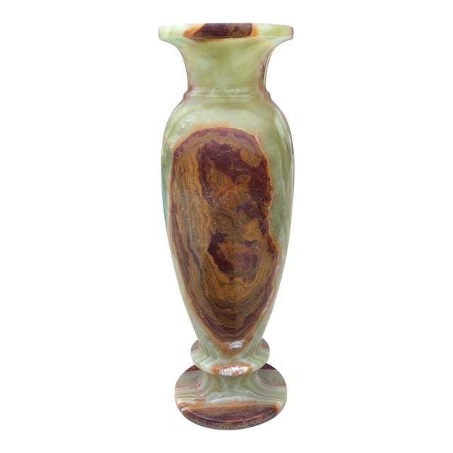 Vintage MidCentury Tall Marble Onyx Vase Chairish