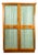 Art Deco Wood Cabinet with Glass Doors, 1930s For Sale