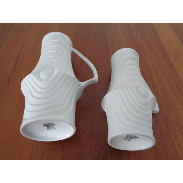 Mid-Century Op Art Vases from Royal KPM, 1960s, Set of 6 For Sale - Image 12 of 18
