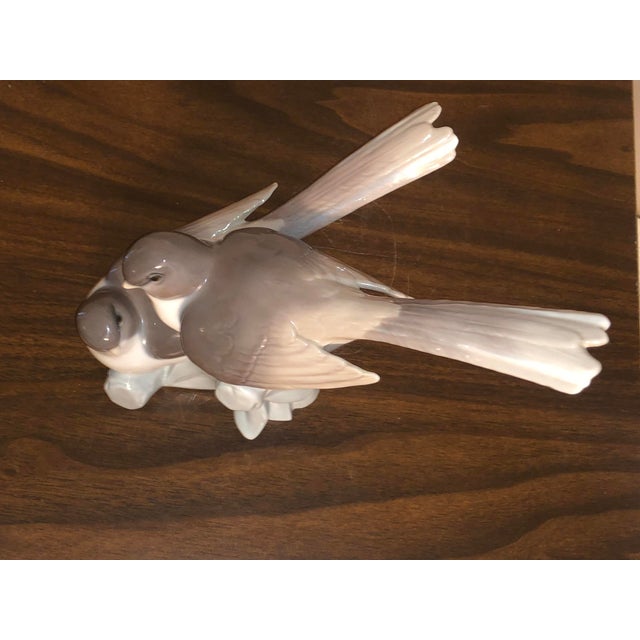 Ceramic Vintage Lladró Porcelain "Birds Two Perched Together" Figurine #4667 For Sale - Image 7 of 10