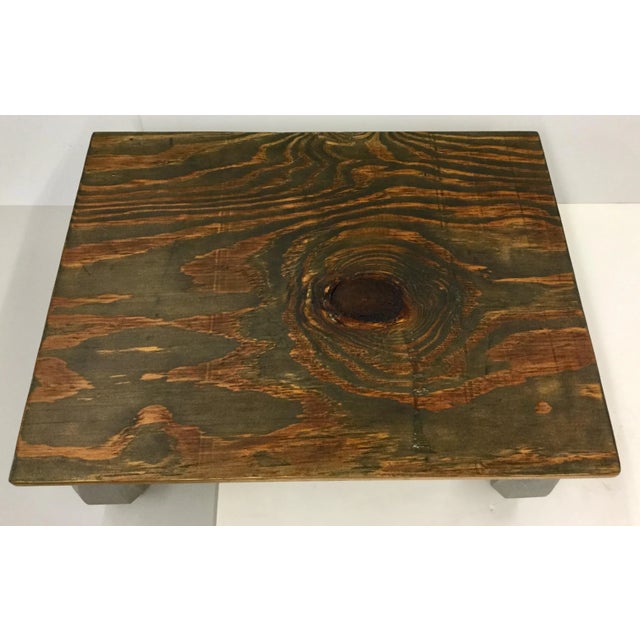 Repurposed Low Meditation Table/Plant Stand For Sale - Image 4 of 13