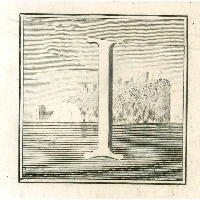 Letter of the Alphabet I, from the series "Antiquities of Herculaneum", is an etching on paper realized by Luigi...