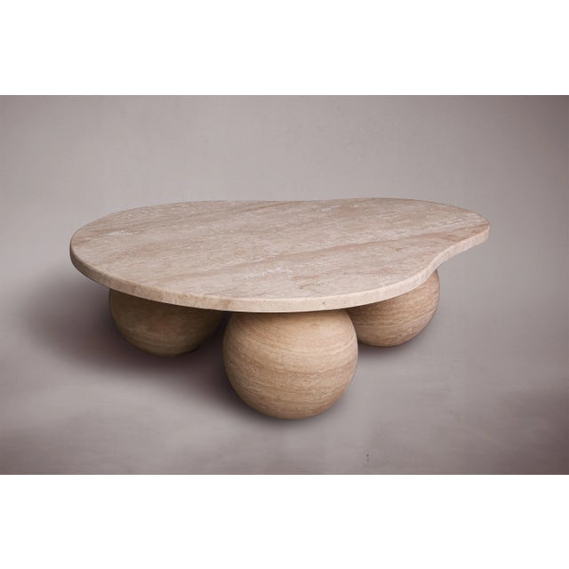 Modern Pear-Esque Coffee Table 51.1" For Sale - Image 3 of 5
