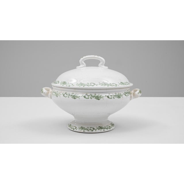 Off-white 20th Century Dutch Special Edition Porcelain Tureen With Lid For Sale - Image 8 of 18