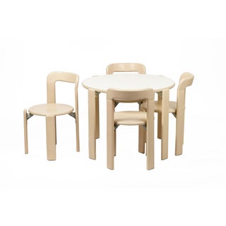Dietiker Rey Junior Dining Set by Bruno Rey in Maple Beech - 5 Pieces For Sale