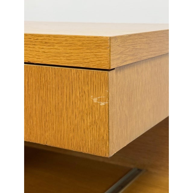 Stanley Buffet Credenza With Wine Rack and Lighted Bar MCM Entertainment Console For Sale - Image 17 of 17