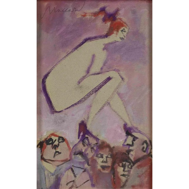 Mino Maccari, Dominatrix Woman, Drawing, 1970s For Sale - Image 4 of 4