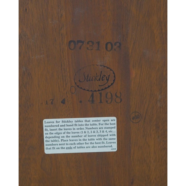 Stickley Mahogany Banded Dining Room Table For Sale - Image 18 of 18
