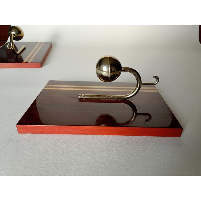 Mid-Century Modern Mid-Century Modern Italian Coat Hangers, 1970s, Set of 2 For Sale - Image 3 of 16