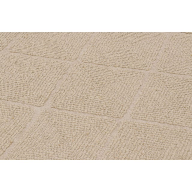 Rug & Kilim Contemporary Scandinavian Style Wool Rug in Beige by Rug & Kilim, India For Sale - Image 4 of 10