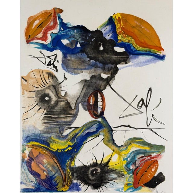 ARTIST: Salvador Dali TITLE: The Butterfly & The Lips The Lips MEDIUM: Lithograph SIGNED: Hand Signed by Salvador Dali...