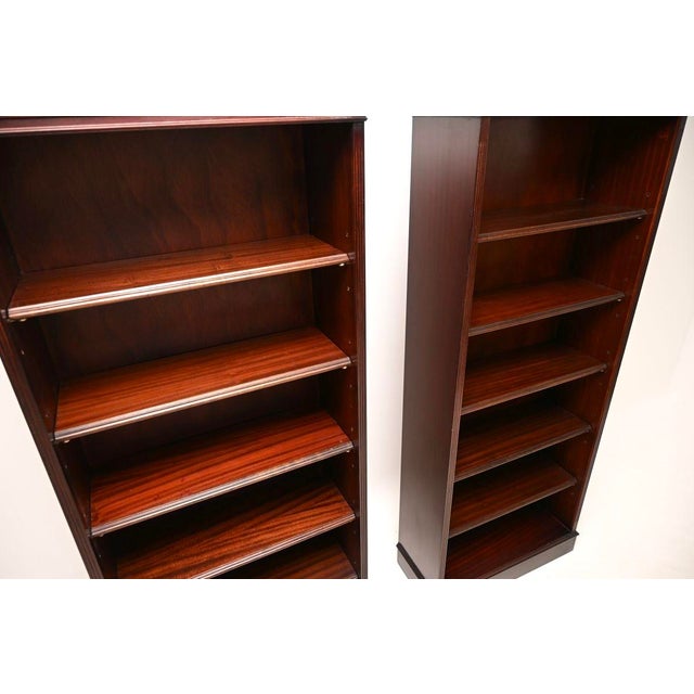 Antique Georgian Open Bookcases, 1950s, Set of 2 For Sale - Image 6 of 10